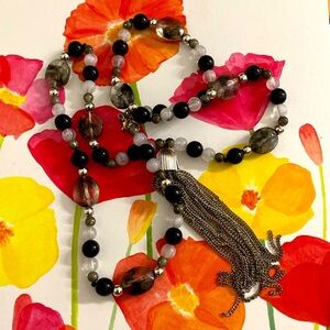 Long crystal Necklace
